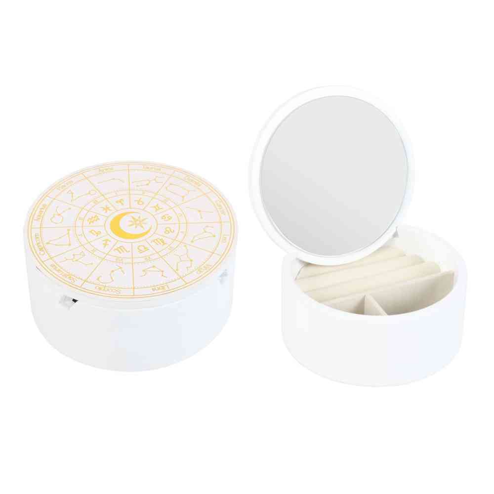 Something Different - Astrology Wheel Schmuckkästchen - Weiß/Goldfarben